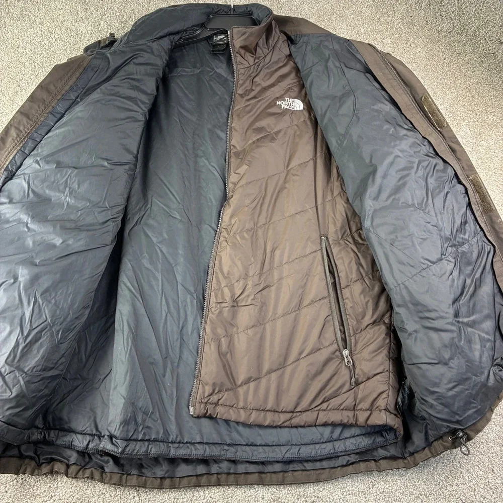 The North Face Mens HyVent Triclimate 3-in-1 Jacket Brown Parka‎ XL Winter WARM